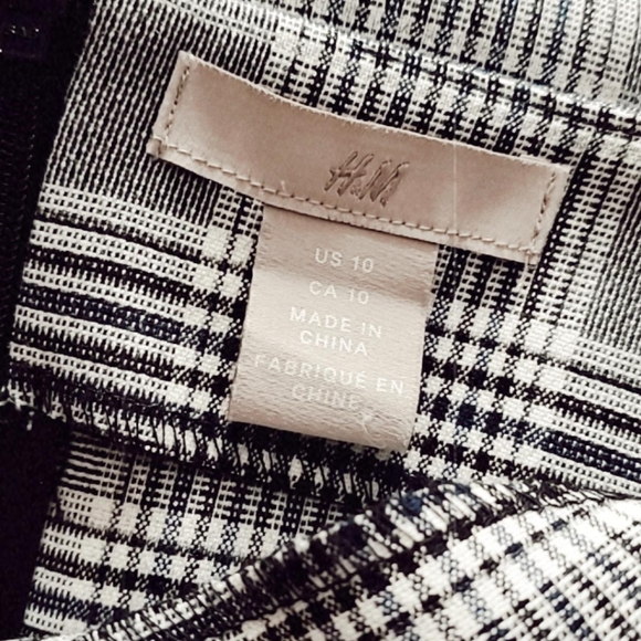 H&M Sheath Checker-blocked Black/White Dress - Picture 6 of 10